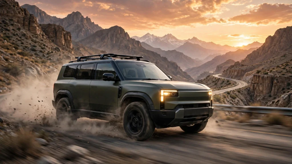 Jaecoo J5 HEV SUV on the road
