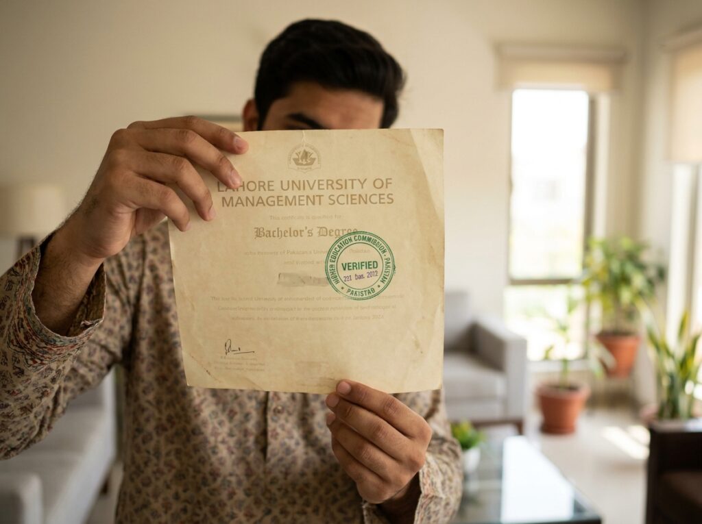 Graduate holding an HEC-verified degree