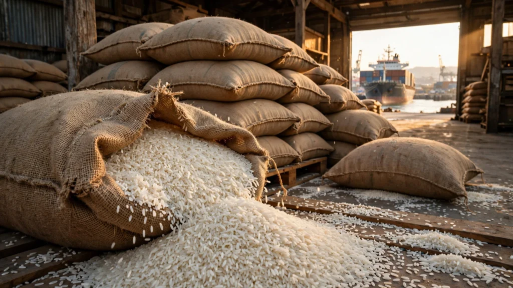 Pakistan to Export 70,000 More Tonnes of Rice to Malaysia 2 Rice sacks ready for export to Malaysia