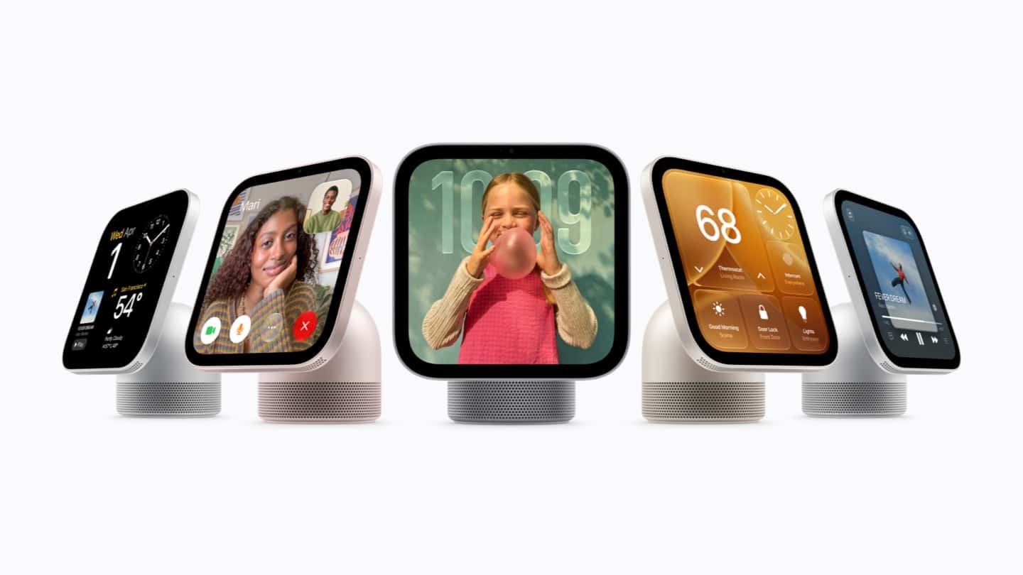 Apple HomeView Launched: Price, Pre-Order Date, Siri AI Features and Pakistan Availability 5 Apple HomeView smart display lineup in silver, starlight, rose pink and space gray