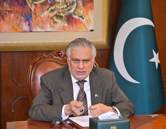 Deputy Prime Minister and Foreign Minister Ishaq Dar at his office