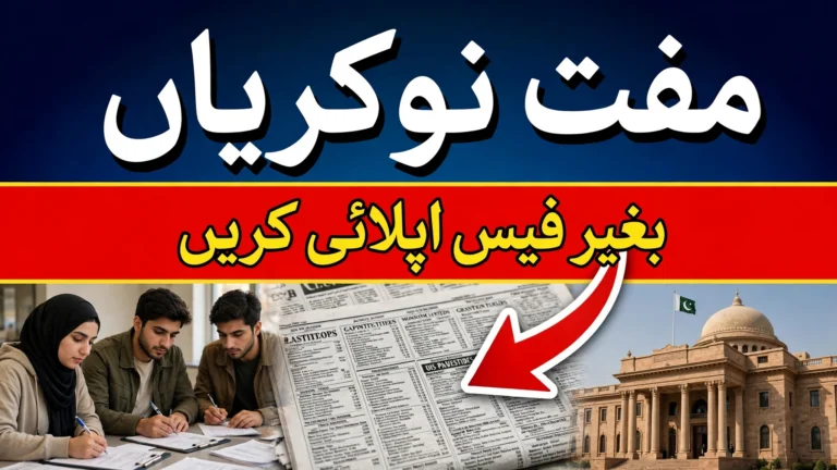 Free Jobs in Pakistan — Apply Online Without Paying a Fee