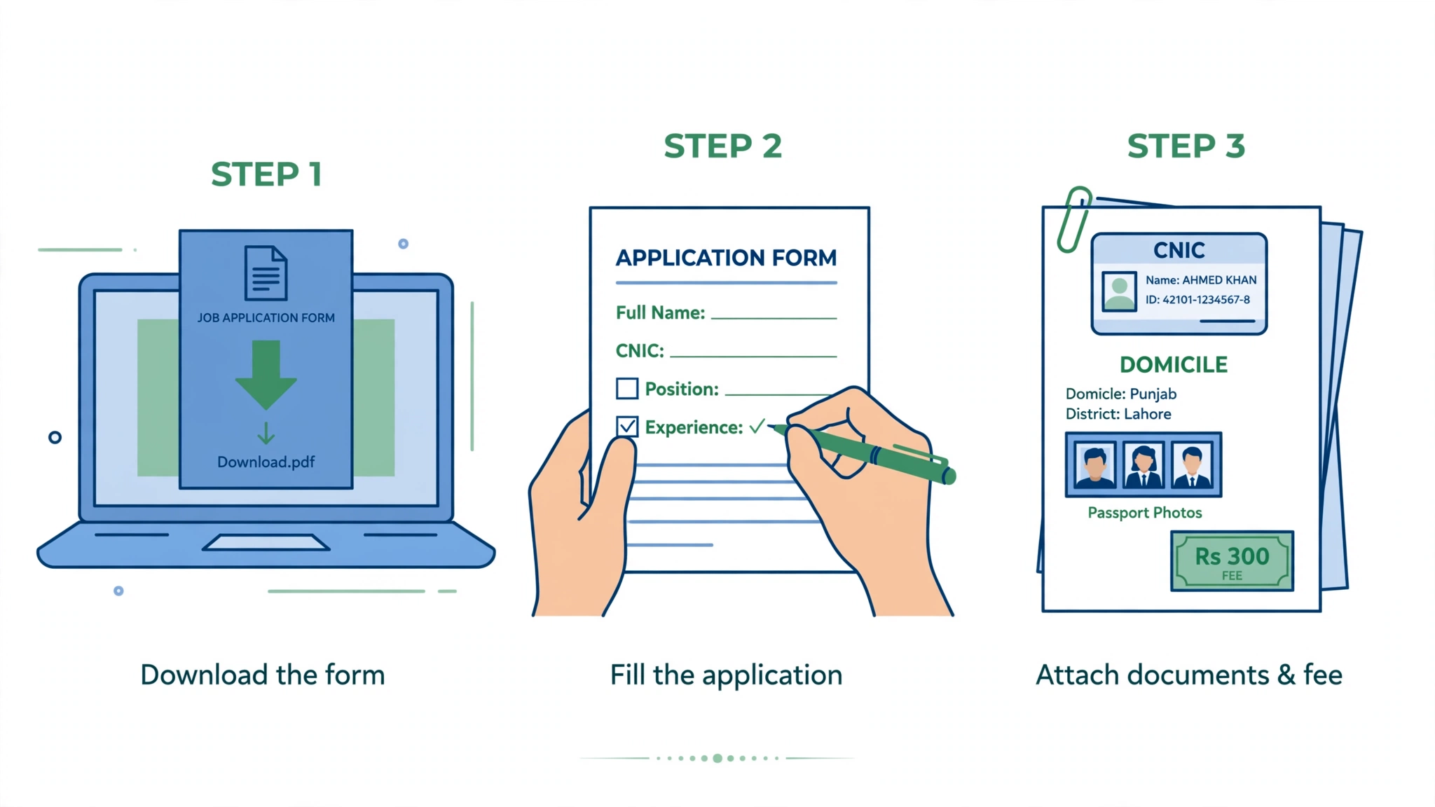 Step 2: Download and fill the application form