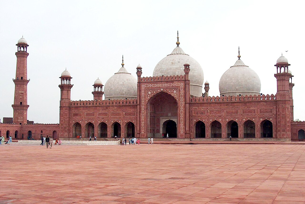 Badshahi Mosque in Lahore, the city's landmark near Basant celebration areas