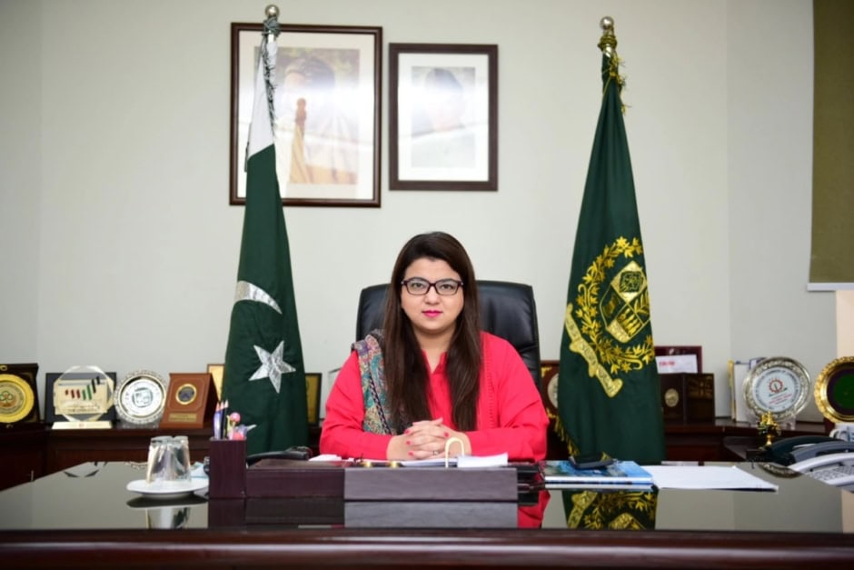 Pakistan's Satellite Internet Framework Nears Completion — Starlink's Door Opens 6 Federal IT Minister Shaza Fatima Khawaja at her office