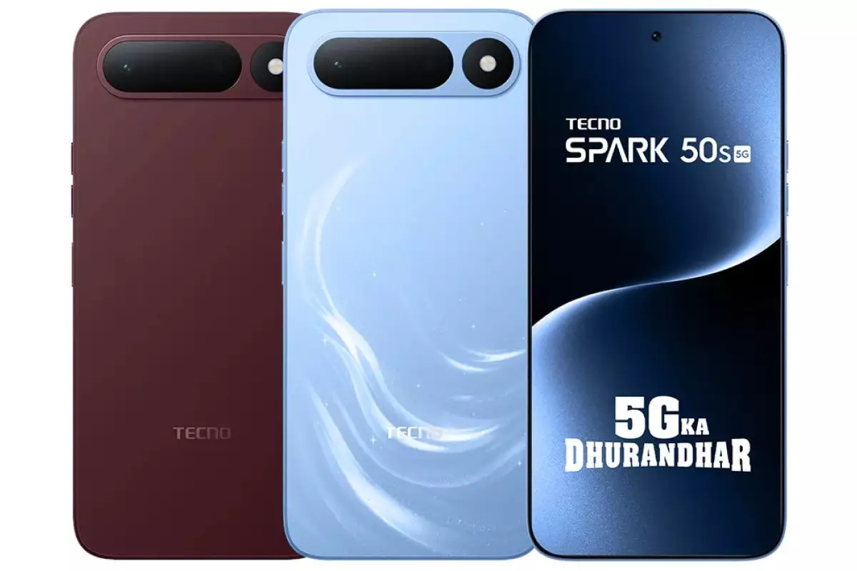 TECNO Spark 50s 5G Launched: Price in Pakistan (Expected), Full Specs & Launch Date 6 TECNO Spark 50s 5G colour options Burgundy Red and Breeze Blue side by side