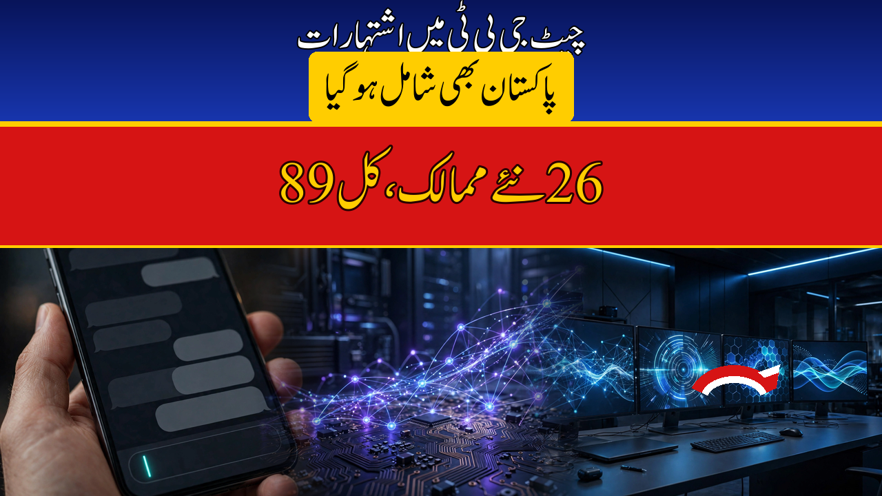 ChatGPT Ads Expand to Pakistan: OpenAI Adds 26 More Countries, Taking Total to 89