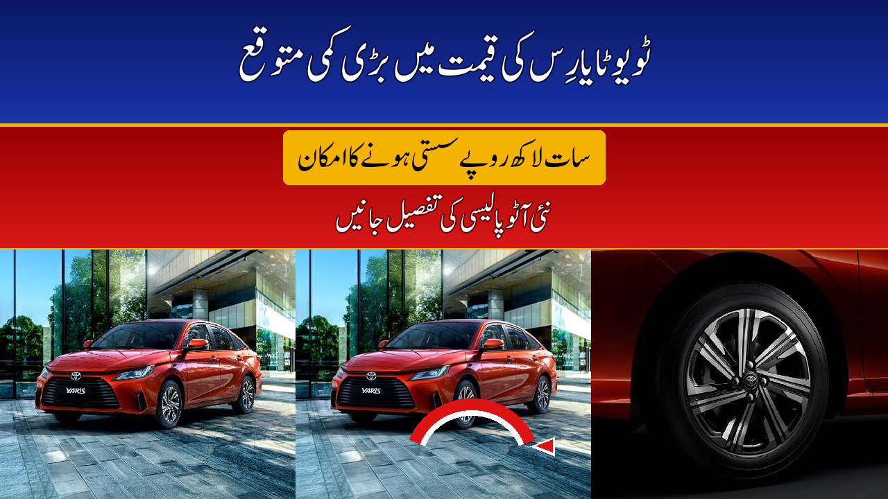 Toyota Yaris Price May Drop by Rs700,000 in Pakistan Under Proposed Auto Policy 2026–31