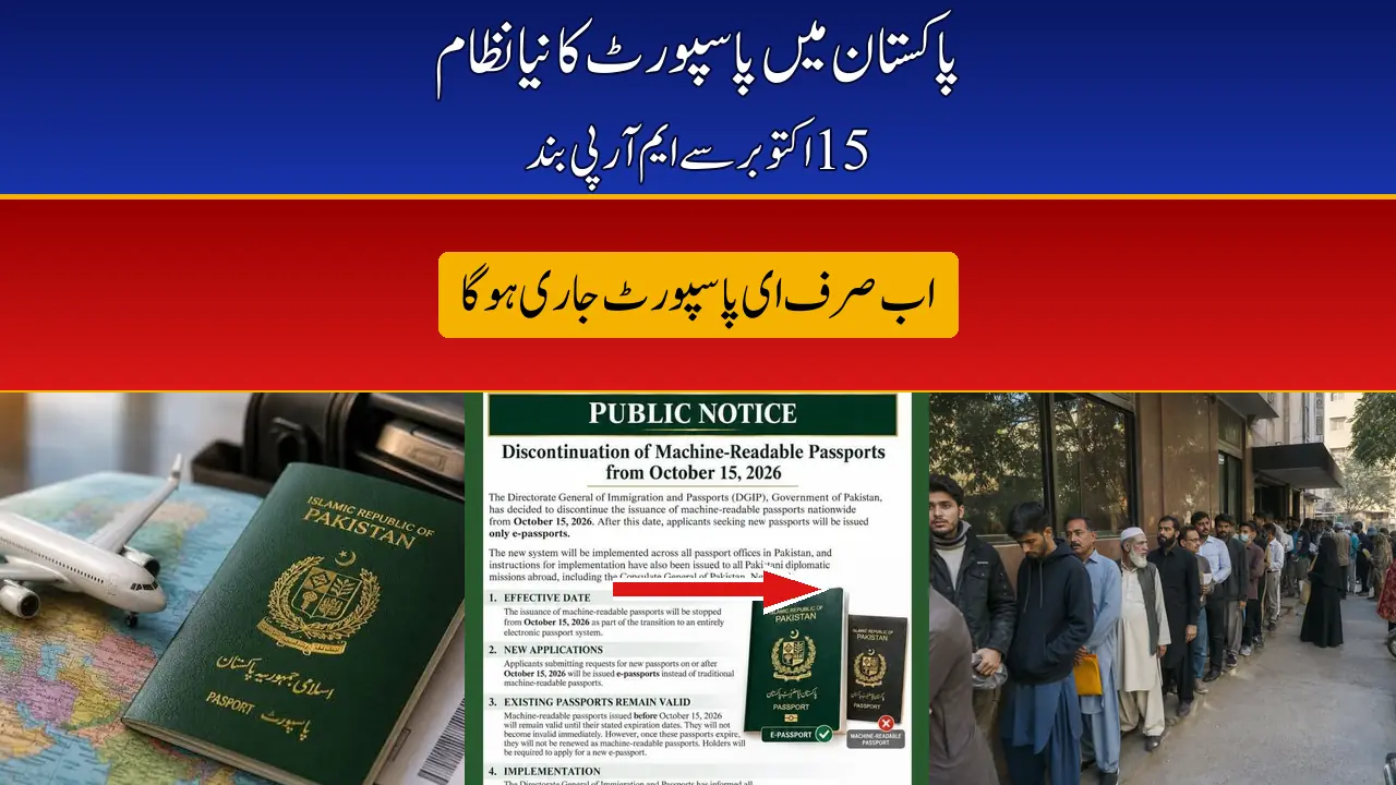 Pakistan Stops Issuing Machine-Readable Passports From Today — E-Passports Only From October 15, 2026
