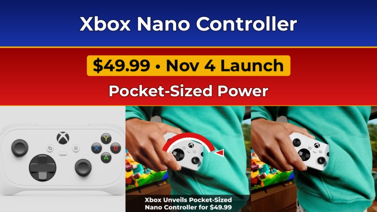 Xbox Nano Controller Announced: Microsoft’s Pocket-Sized $49.99 Pad — Price, Release Date & Pakistan Estimate
